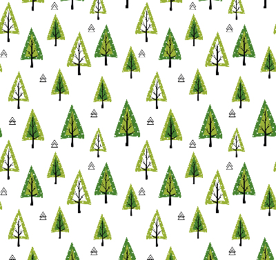 Roller blind for large window Drawn forest