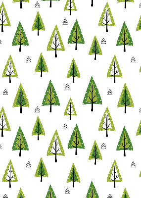 Roller blind for large window Drawn forest
