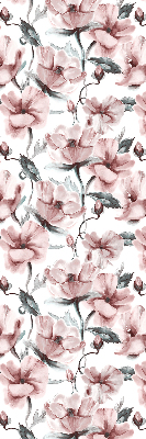 Fabric roller blind Pink flowers