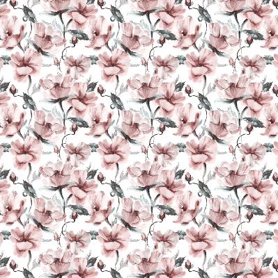Fabric roller blind Pink flowers