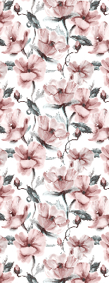 Fabric roller blind Pink flowers