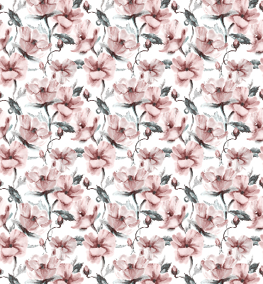 Fabric roller blind Pink flowers