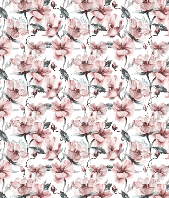 Fabric roller blind Pink flowers