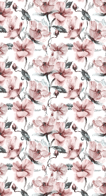Fabric roller blind Pink flowers