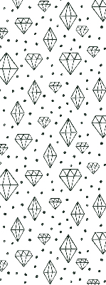 Modern roller blind Drawn diamonds