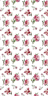 Roller blind for large window Pink flower
