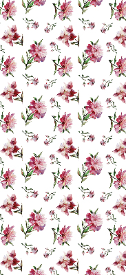 Roller blind for large window Pink flower