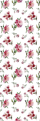 Roller blind for large window Pink flower