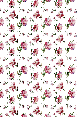 Roller blind for large window Pink flower