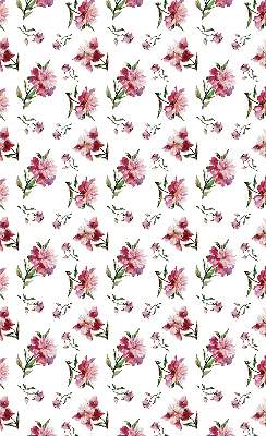 Roller blind for large window Pink flower