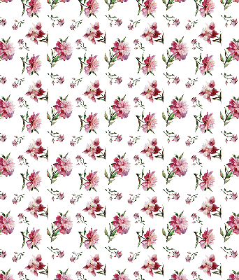 Roller blind for large window Pink flower
