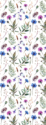 Fabric roller blind Colorful flowers