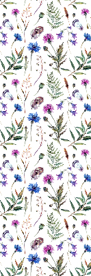 Fabric roller blind Colorful flowers