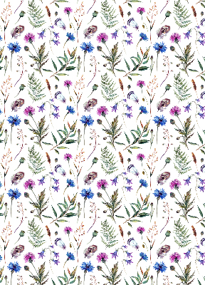 Fabric roller blind Colorful flowers