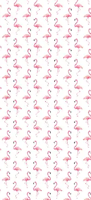 Roller blind modern flamingos print