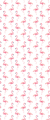 Modern roller blind Flamingos
