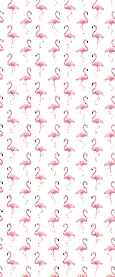 Roller blind modern flamingos print