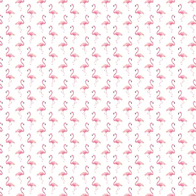 Roller blind modern flamingos print