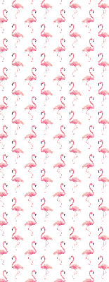 Modern roller blind Flamingos