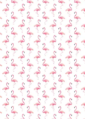 Roller blind modern flamingos print