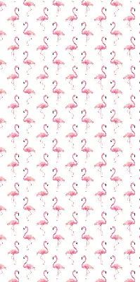 Roller blind modern flamingos print