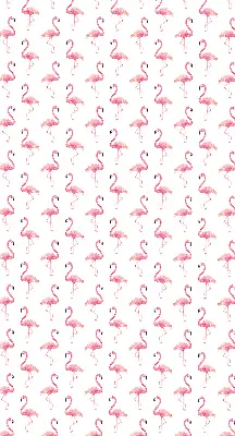 Roller blind modern flamingos print
