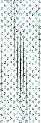 Roller blind for large window Small colorful fir trees