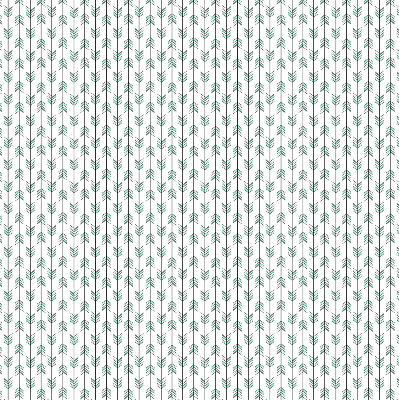 Roller blind for large window with small colorful fir tree pattern