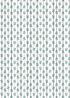 Roller blind for large window Small colorful fir trees