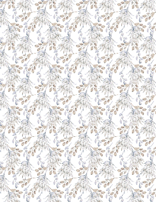 Modern roller blind White flowers