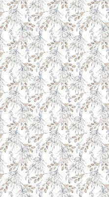 Modern roller blind White flowers