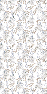 Modern roller blind White flowers