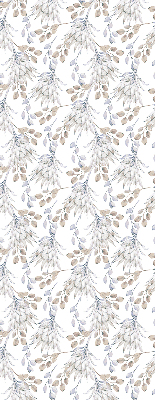 Modern roller blind White flowers