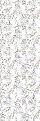 Modern roller blind White flowers