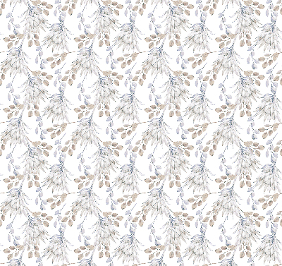 Modern roller blind White flowers