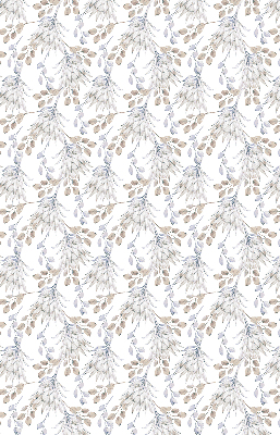 Modern roller blind White flowers