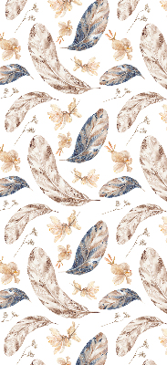 Roller blind for large window Leaves