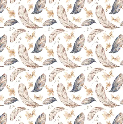 Roller blind for large window with leaves pattern