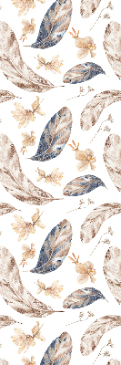 Roller blind for large window Leaves