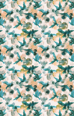 Modern roller blind Birds and colorful spots