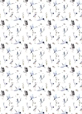 Herons roller blind for large windows