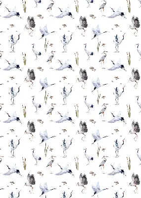 Herons roller blind for large windows