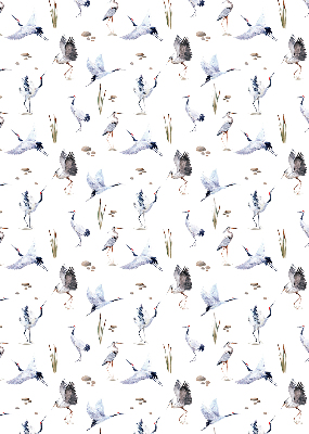 Roller blind for large window Herons