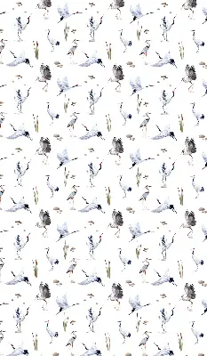 Herons roller blind for large windows