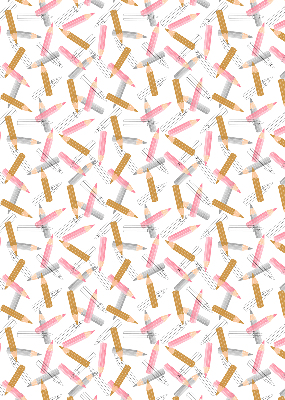 Fabric roller blind Crayons