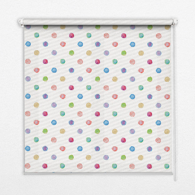 Modern roller blind Colorful dots