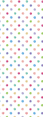 Modern roller blind colorful dots pattern
