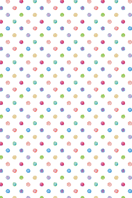 Modern roller blind colorful dots pattern