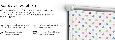 Modern roller blind Colorful dots