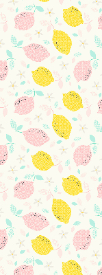 Roller blind for large window Pink and yellow lemons